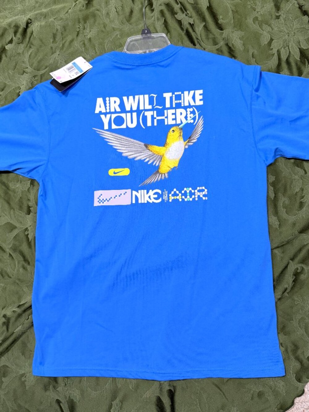 Nike® Photo Blue Oversized Tee Shirt (FV3714-406) Men's Size Medium
